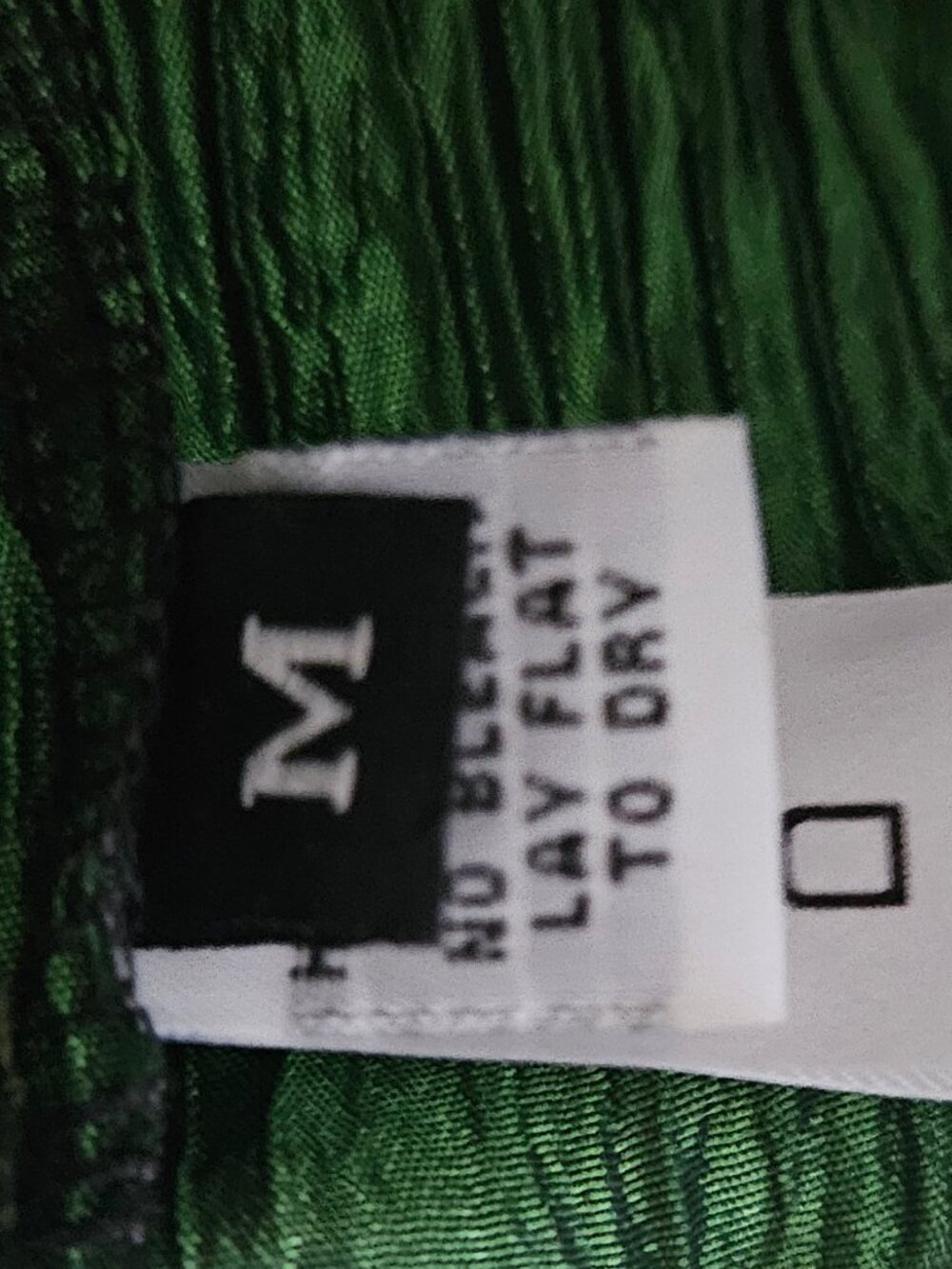 Megan Brogden Studio Crinkle Big Collar Tunic Vest "Bug Green" Sz M - Picture 10 of 14
